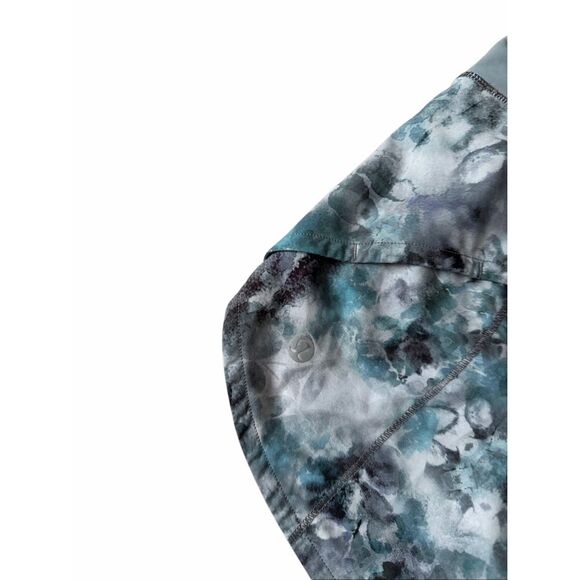 Lululemon Speed Up Low Rise Athletic Shorts 2.5"  Kaleidofloral Multi Blue Cast - Picture 9 of 11